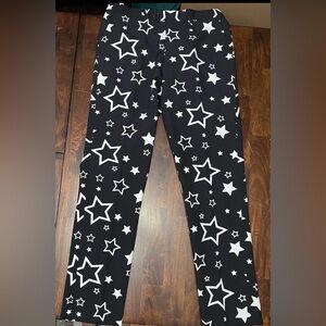 OppoSuits Black w/ White Stars Polyester Dress Pants Men’s Size 42